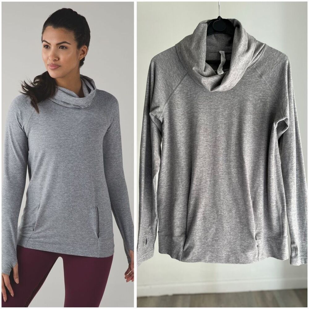 Lululemon Make A Move Long Sleeve Heathered Battleship size 6